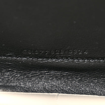 Saint Laurent Lambskin Matelasse Chevron Monogram Chain Wallet Crema Soft 7 of 10