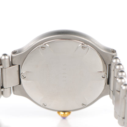 Cartier Stainless Steel 18K Yellow Gold 28mm Must De 21 Quartz Watch 4 of 9