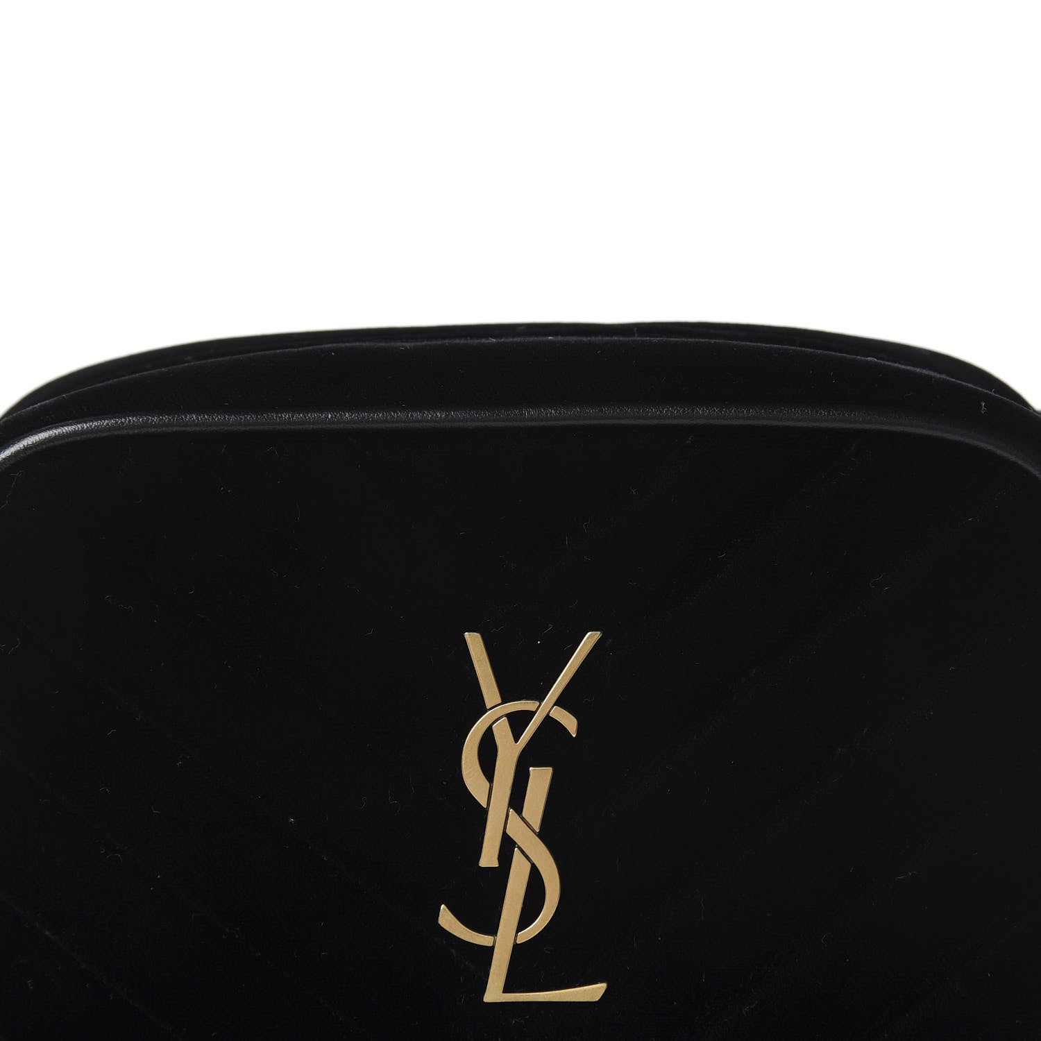 Saint Laurent Velour Matelasse Monogram Lou Belt Bag Black 9 of 9