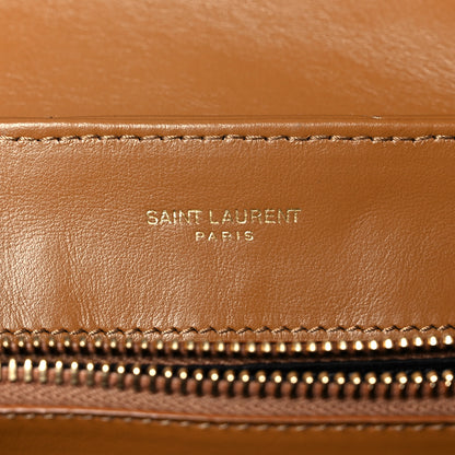 Saint Laurent Calfskin Y Quilted Monogram Small Loulou Chain Satchel Dark Natural 6 of 11