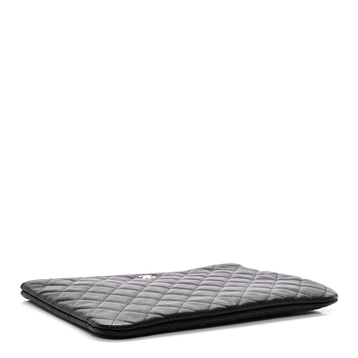 Chanel Caviar Quilted Medium Cosmetic Case Black 4 of 7