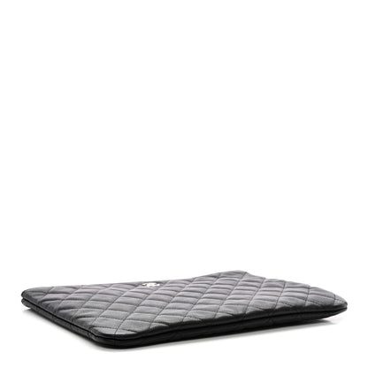 Chanel Caviar Quilted Medium Cosmetic Case Black 4 of 7