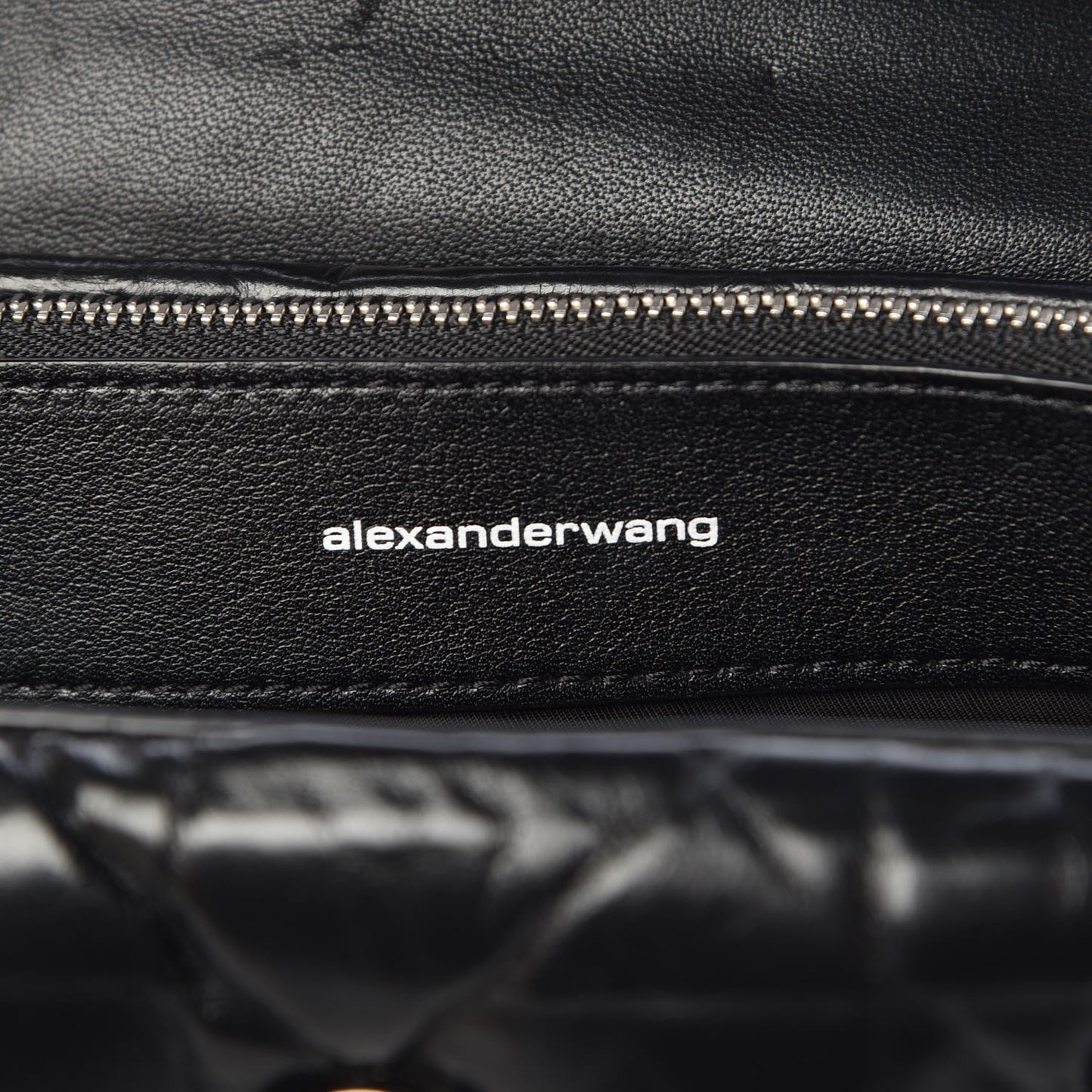 Calfskin Quilted Halo Crossbody Bag Black