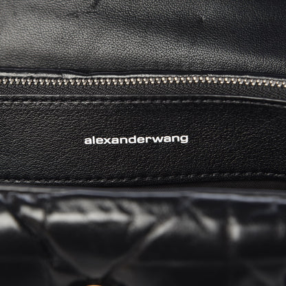 Alexander Wang Calfskin Quilted Halo Crossbody Bag Black 7 of 8