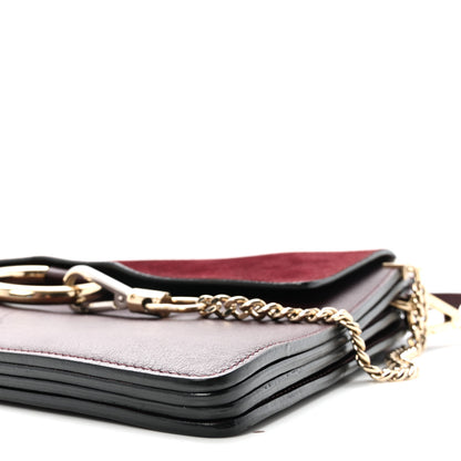Chloe Calfskin Suede Medium Faye Shoulder Bag Dark Purple 9 of 9
