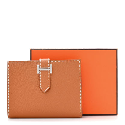 Hermes Epsom Bearn Compact Wallet Gold 8 of 8