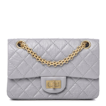Chanel Aged Calfskin Quilted 2.55 Reissue Mini Flap Grey 1 of 11
