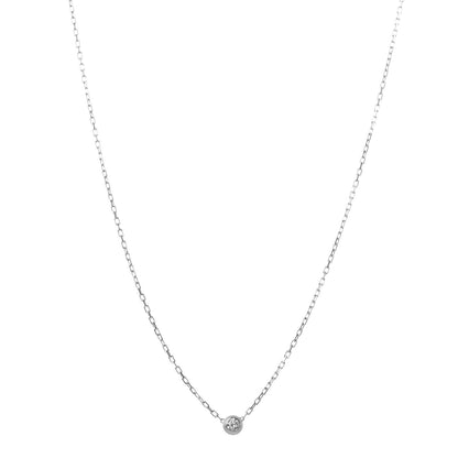 Cartier 18K White Gold Diamond SM D'Amour Pendant Necklace 1 of 5