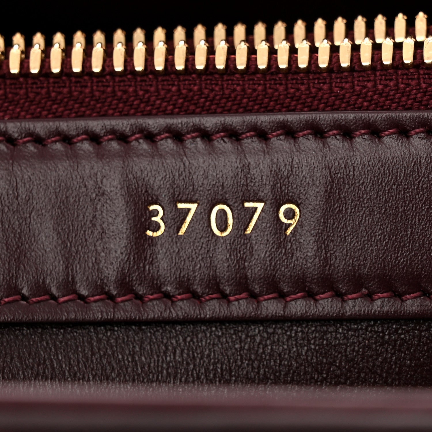 Celine Satinated Calfskin Medium 16 Top Handle Bag Light Burgundy 8 of 13