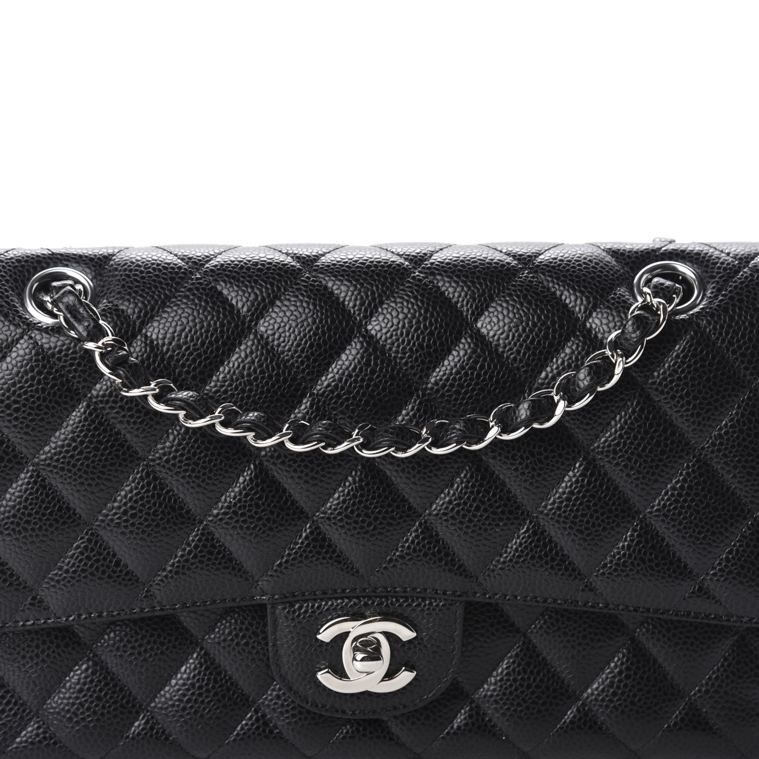 Chanel Caviar Quilted Medium Double Flap Black 9 of 9