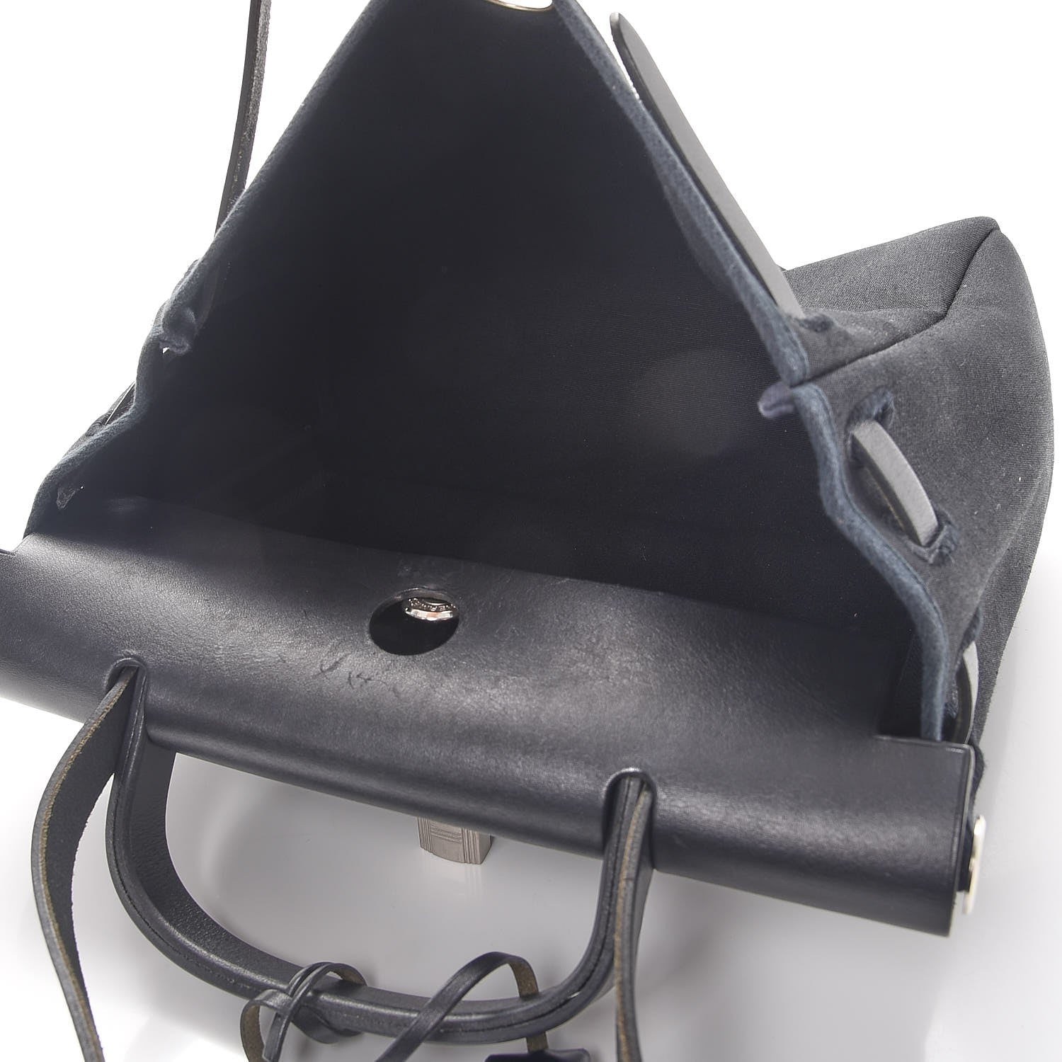 Hermes Military Toile Vache Hunter Herbag PM 31 Black 6 of 12