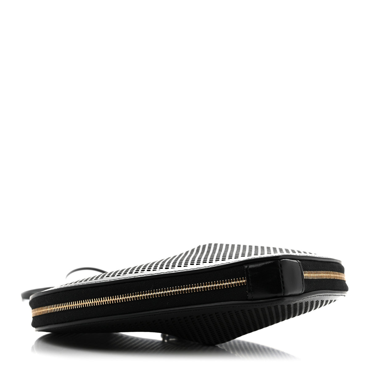 Calfskin Perforated Le Coeur Bag Black
