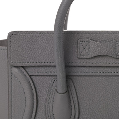Celine Baby Drummed Calfskin Nano Luggage Kohl 16 of 18