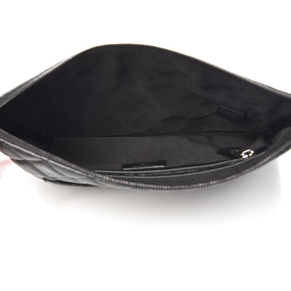 Chanel Iridescent Caviar Quilted Medium Cosmetic Case Black 5 of 8