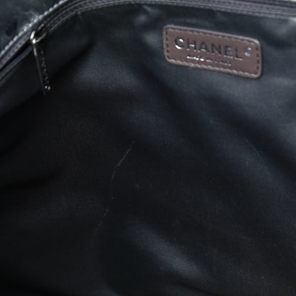 Chanel Metallic Perforated Lambskin Hollywood Hobo Silver 14 of 15