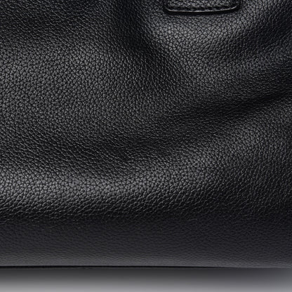 Chanel Calfskin Mademoiselle Lock Cerf Shopper Tote Black 14 of 15
