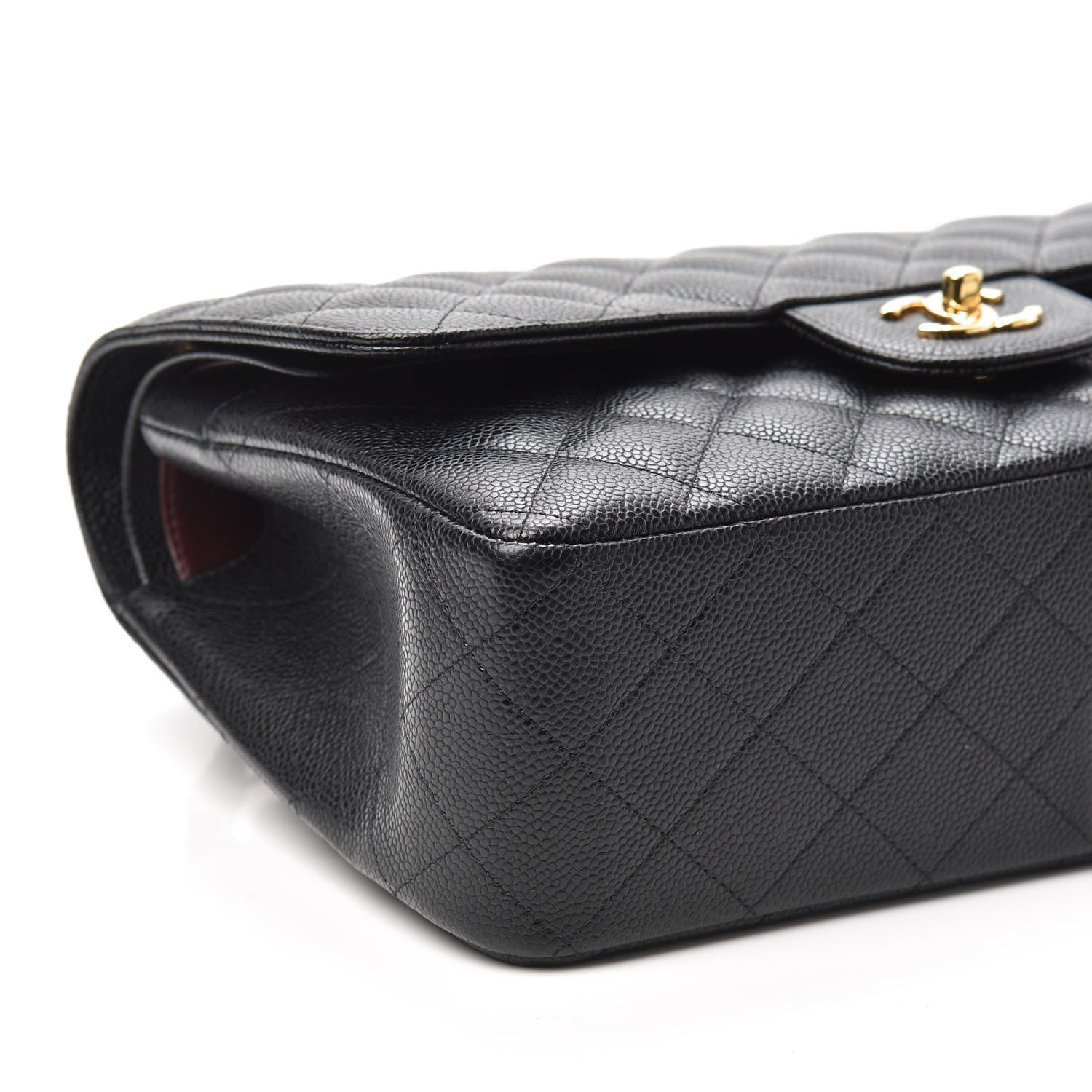 Chanel Caviar Quilted Jumbo Double Flap Black 8 of 9