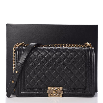 Chanel Caviar Quilted New Medium Boy Flap Black 12 of 12