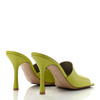 Bottega Veneta Lambskin Stretch Mule Sandals 41 Kiwi 4 of 10