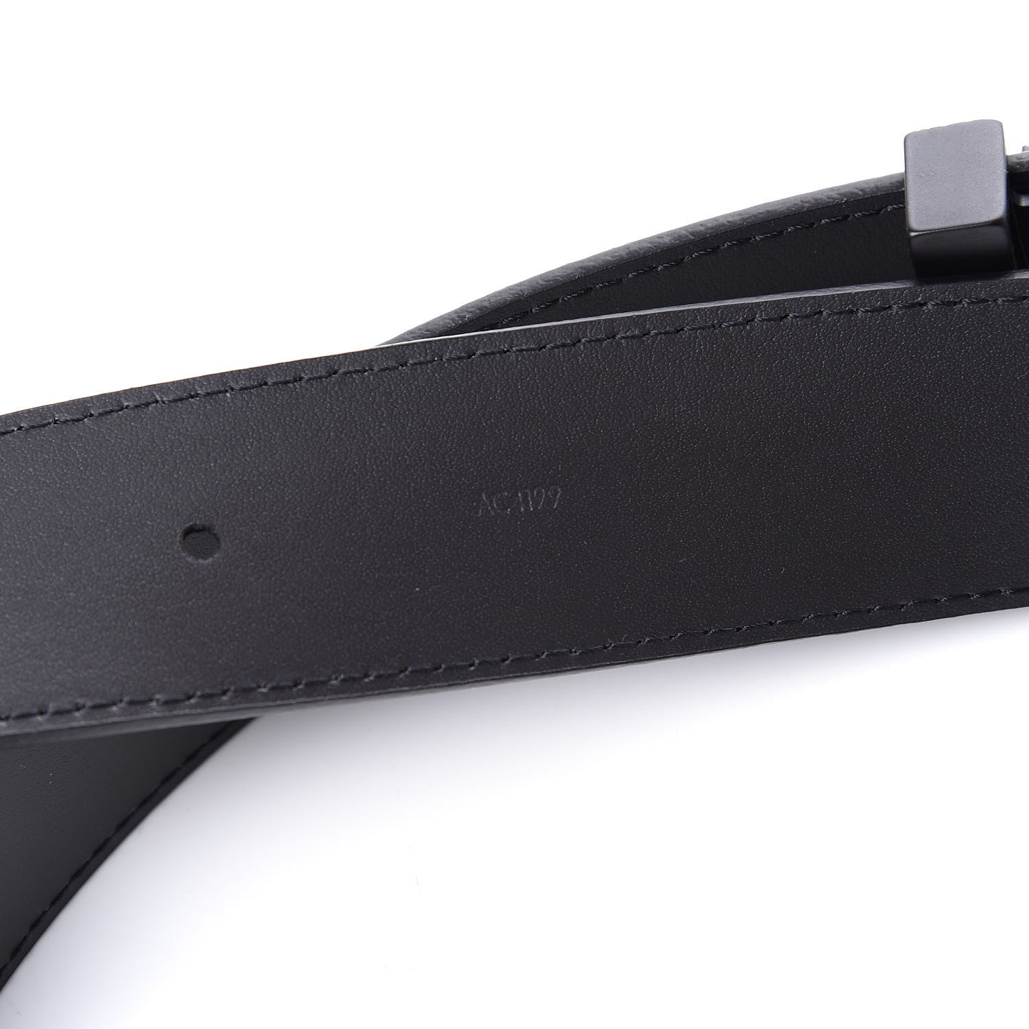 Louis Vuitton Taiga 35mm LV Initiales Belt 95 38 Black 5 of 6