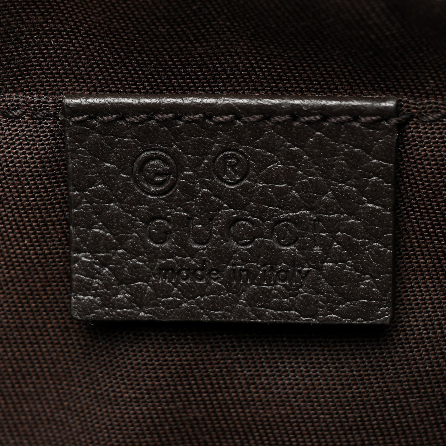 Monogram Belt Bag Dark Brown