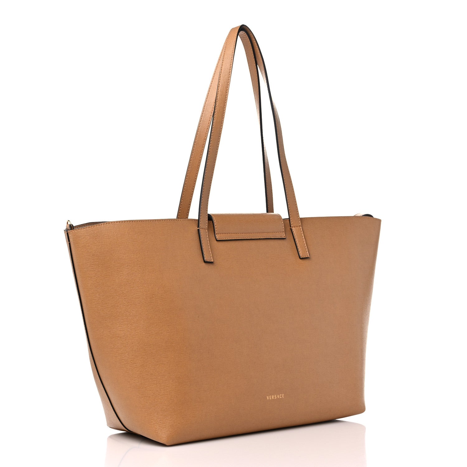 Versace Saffiano Virtus Tote Caramel 4 of 10