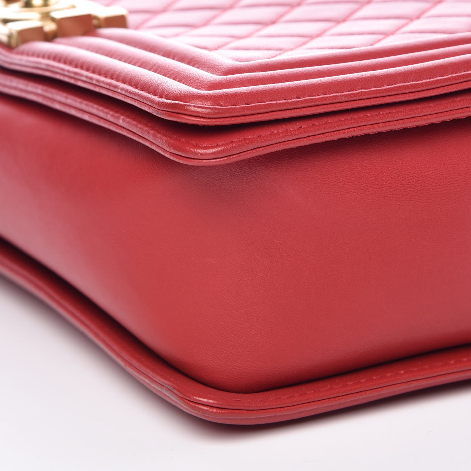 Chanel Lambskin Quilted New Medium Boy Flap Red 9 of 10