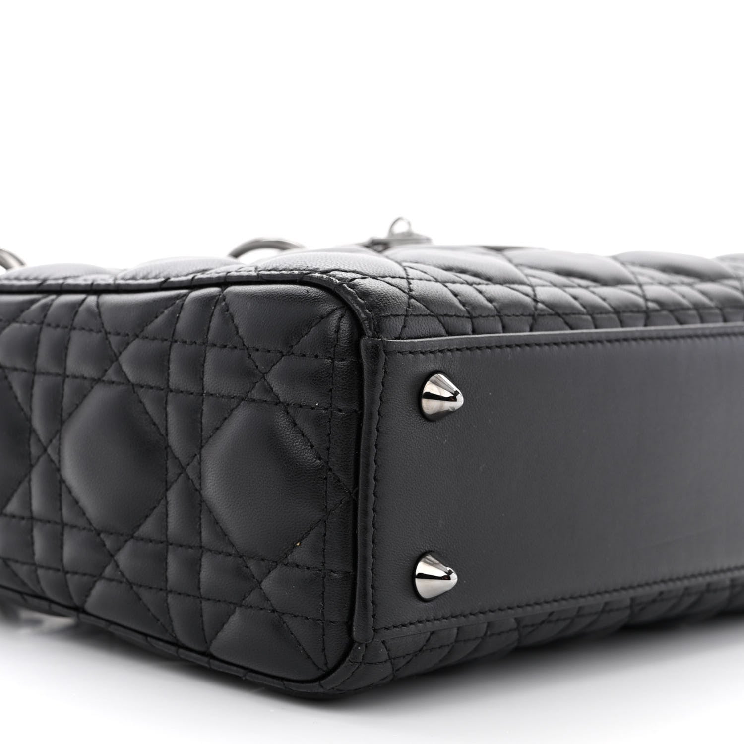 Christian Dior Lambskin Cannage Small My ABCDior Lady Dior Black 9 of 13