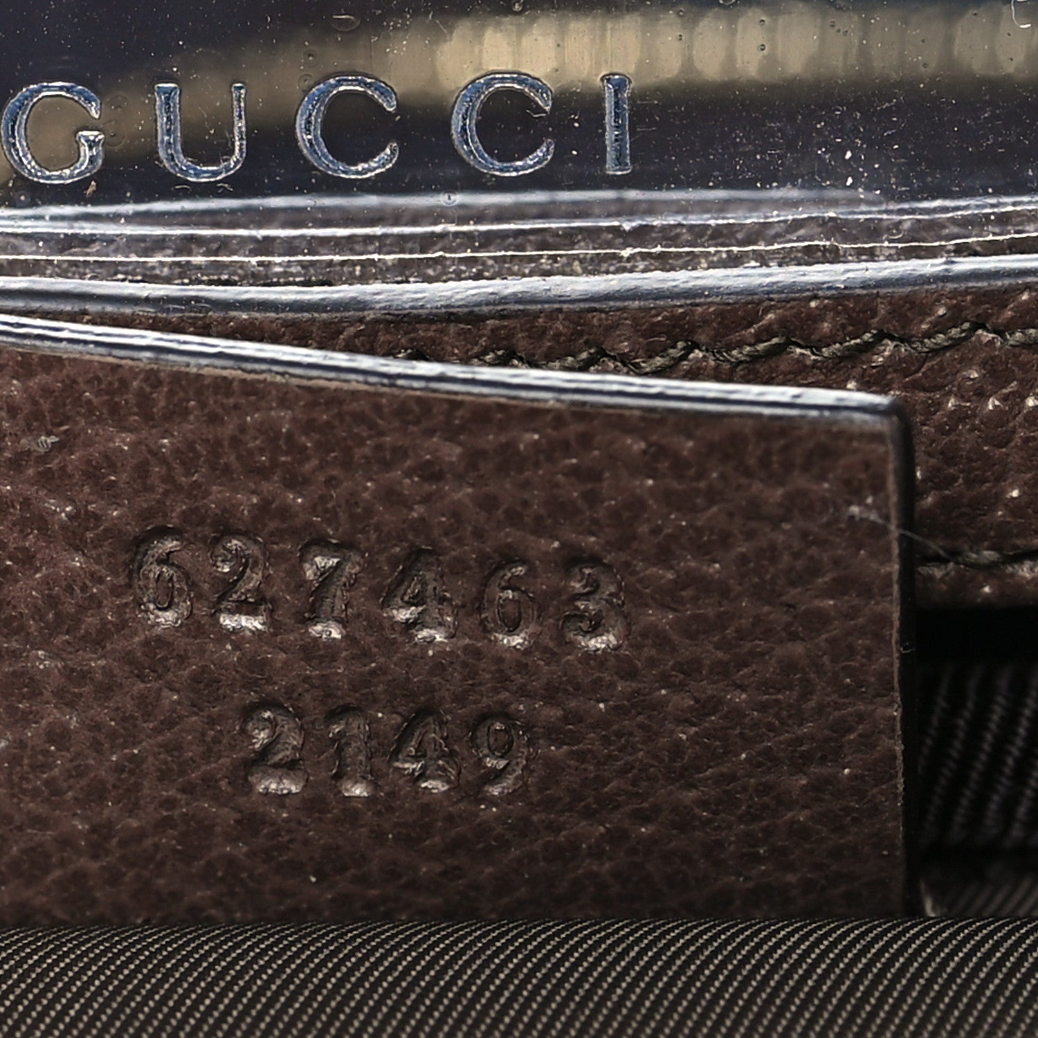 Gucci GG Supreme Monogram Textured Calfskin Web Ophidia Vanity Cosmetic Case Beige Ebony New Acero 8 of 10