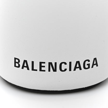 Balenciaga Smooth Nappa Logo Rise Wedge Sandals 39 White Black 8 of 10
