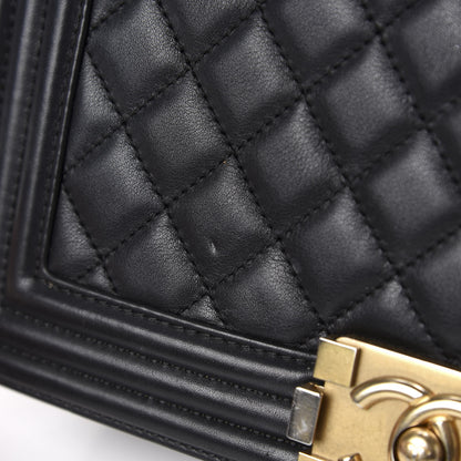 Chanel Calfskin Quilted Medium Boy Flap Black 10 of 16