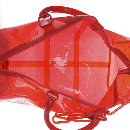 Louis Vuitton PVC Monogram Keepall Bandouliere 50 Grenadine Red 4 of 8