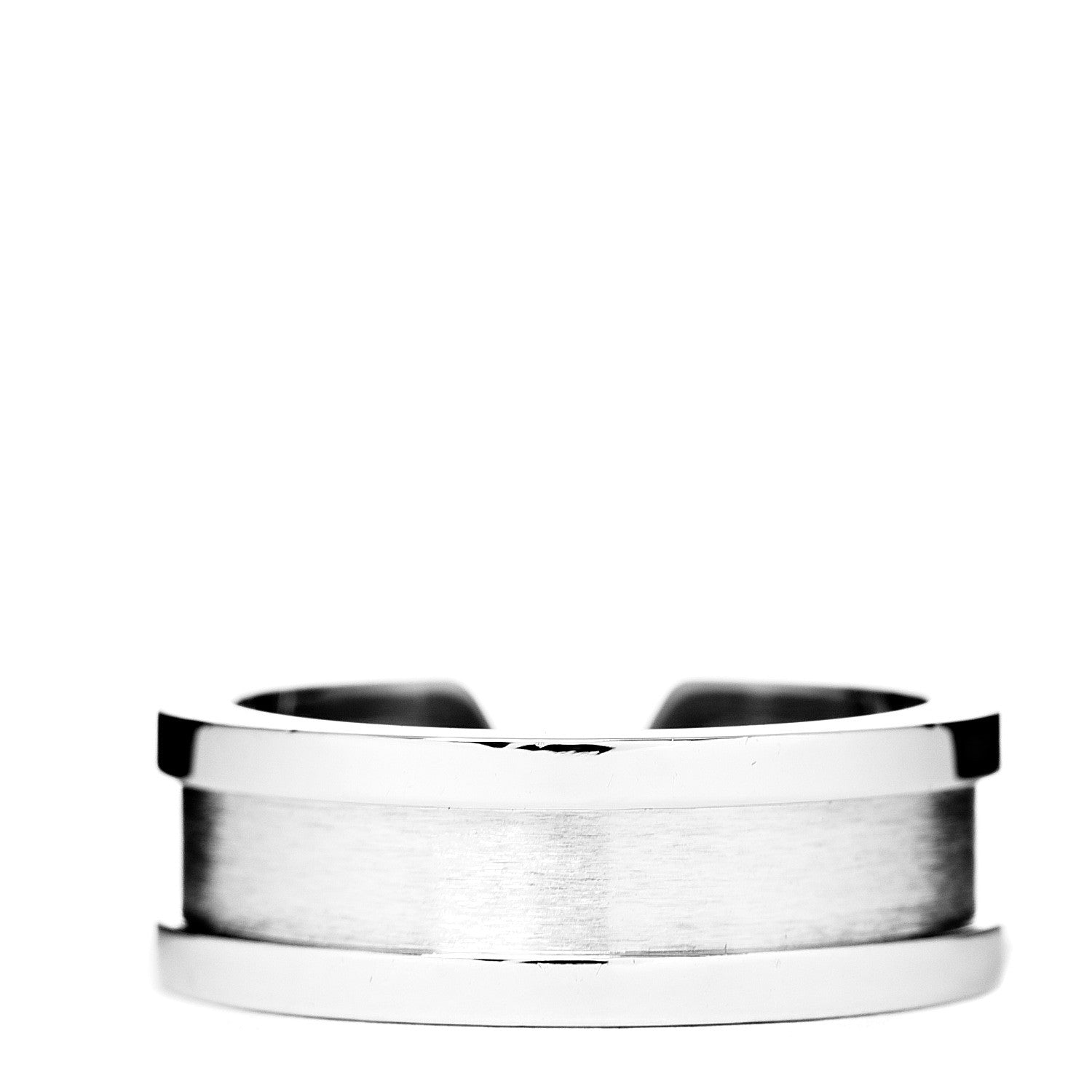 Cartier 18K White Gold Diamond 6.5mm Logo De Ring 50 5.25 3 of 5