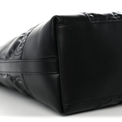 Gucci Calfskin GG Matelasse Medium Ophidia Shopping Tote Black 8 of 10