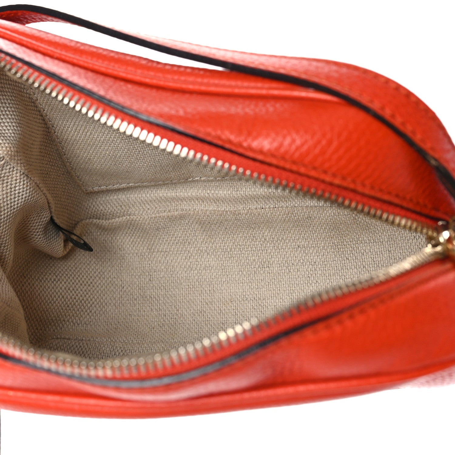 Gucci Pebbled Calfskin Small Soho Disco Bag Sun Orange 5 of 12