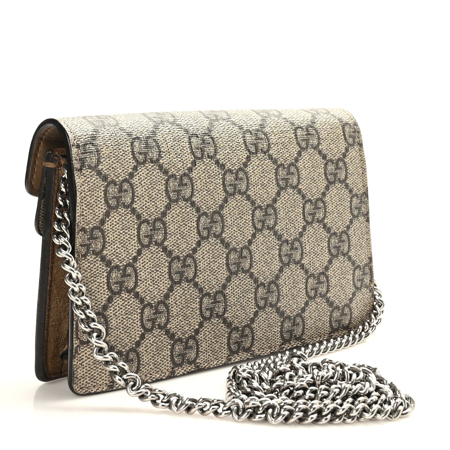 Gucci GG Supreme Monogram Super Mini Dionysus Shoulder Bag Taupe 2 of 8