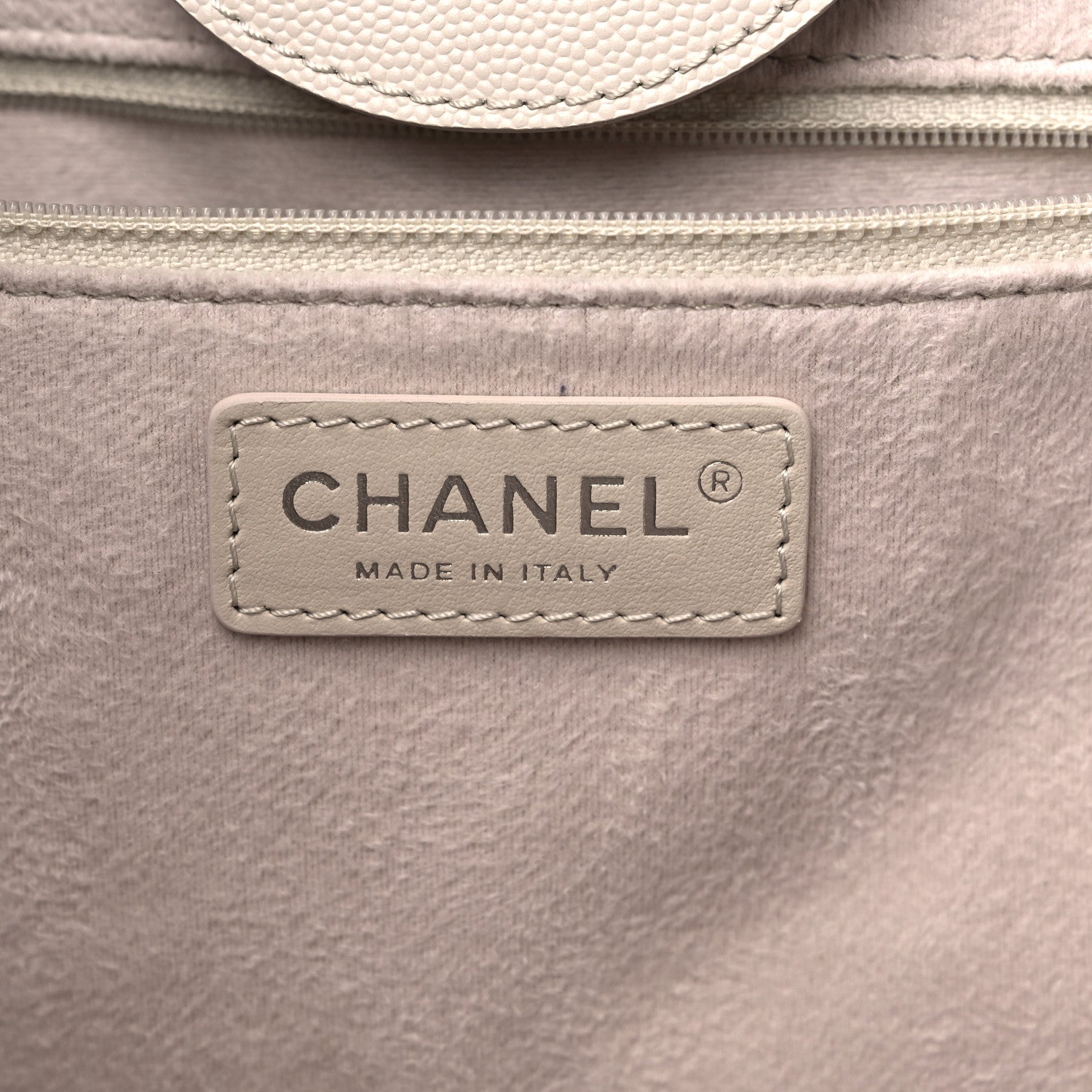 Chanel Caviar Medium Studded Deauville Tote Ivory 5 of 9