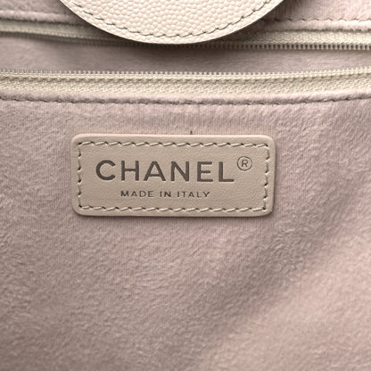 Chanel Caviar Medium Studded Deauville Tote Ivory 5 of 9