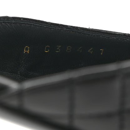Chanel Patent Lambskin Quilted Cap Toe Ballerina Flats 37 Black 7 of 9