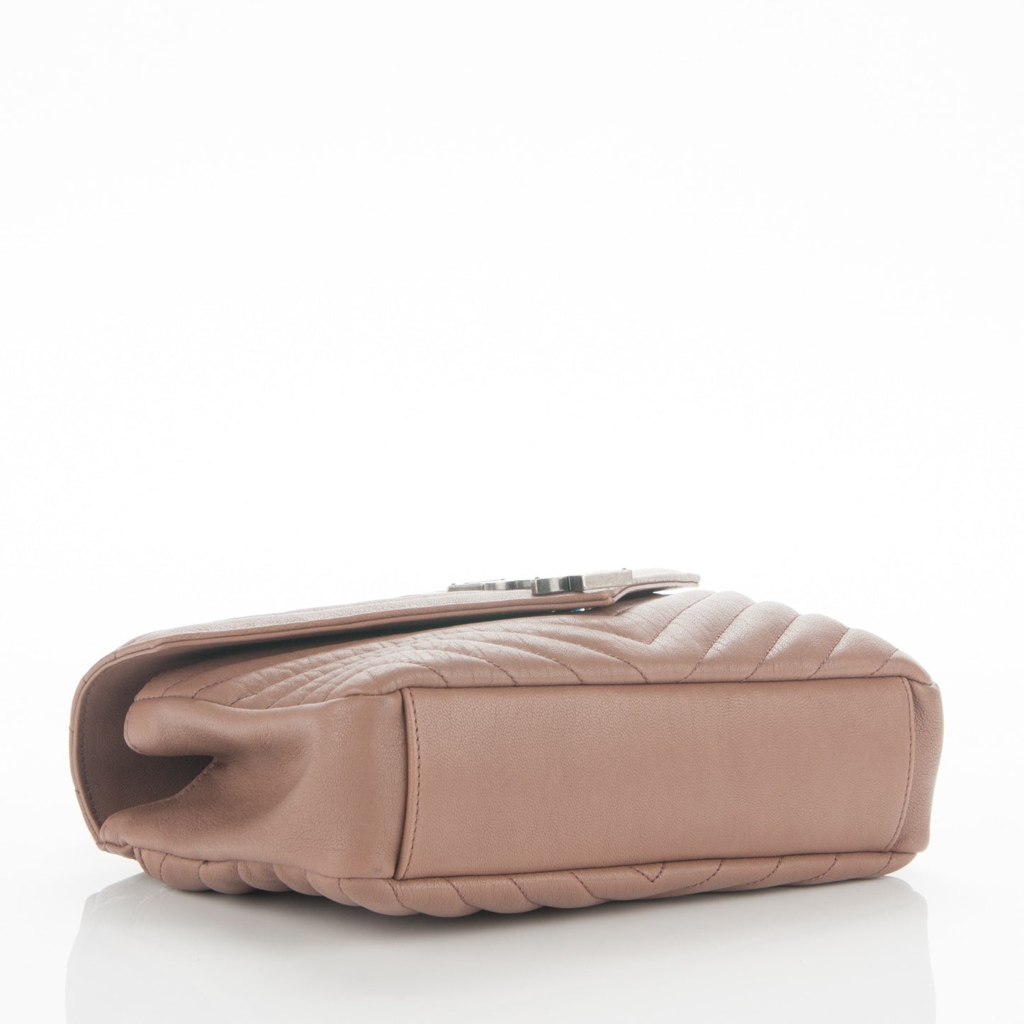 Sheepskin Matelasse Chevron Monogram Medium College Bag Fard