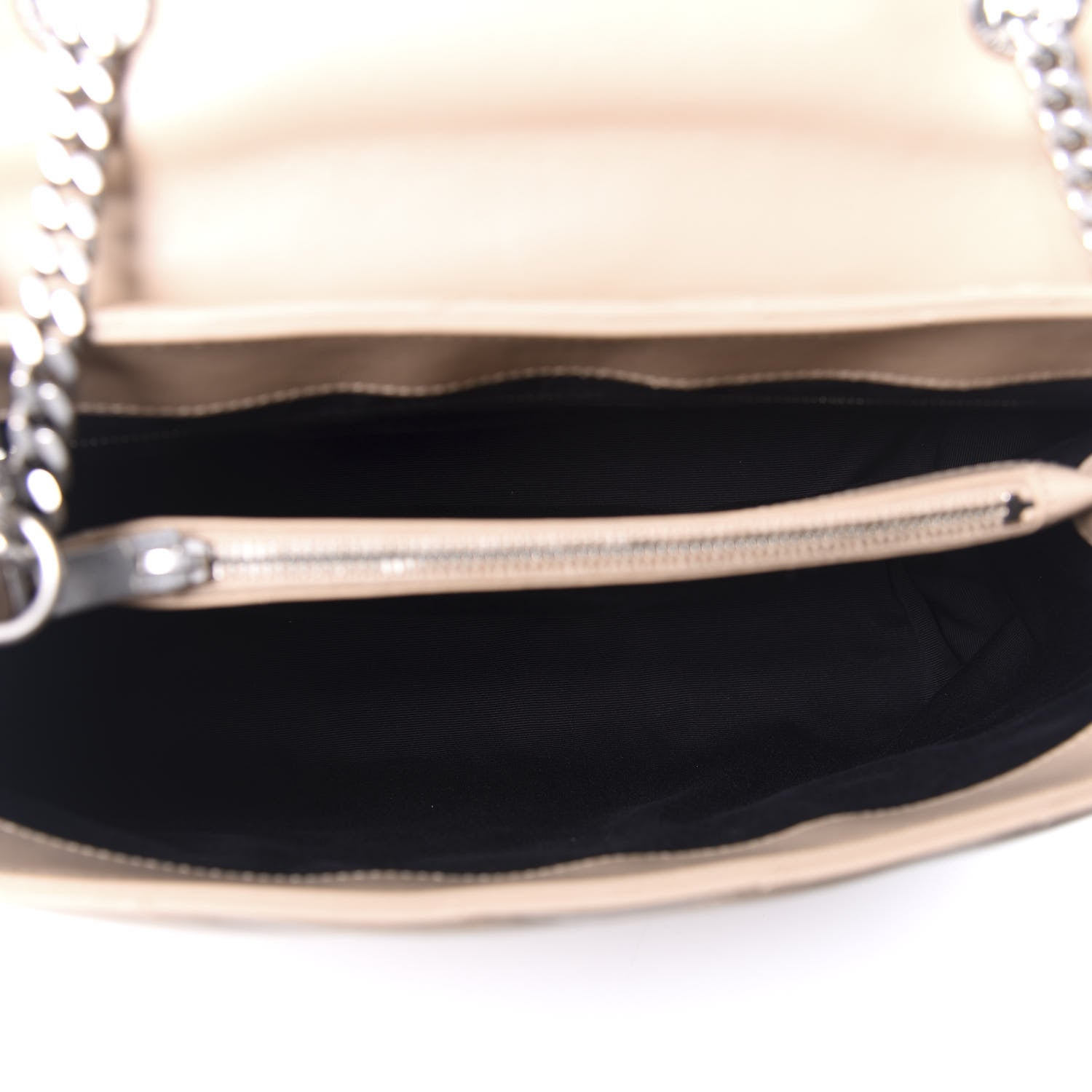 Saint Laurent Calfskin Y Quilted Monogram Small Loulou Chain Satchel Nude Powder 4 of 9