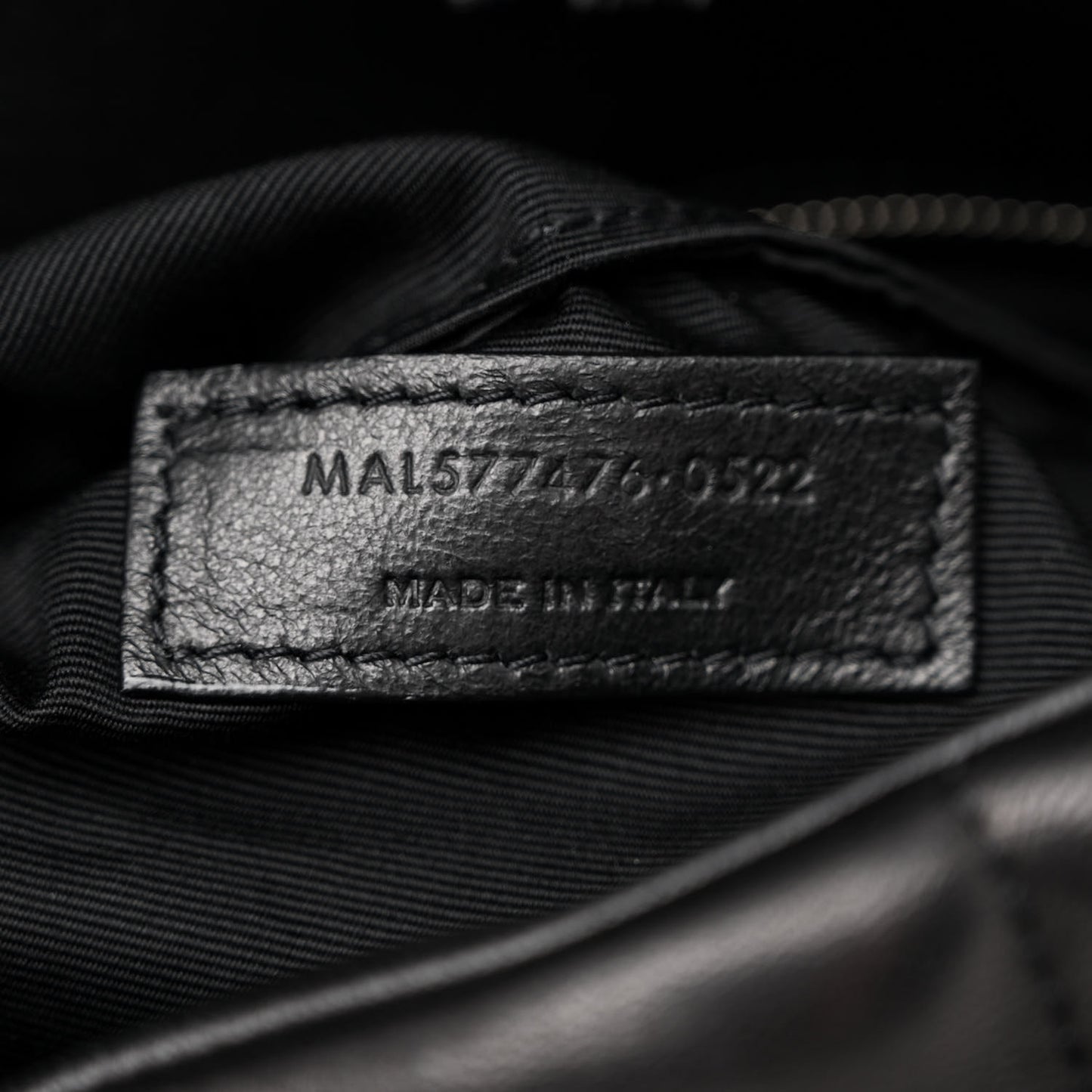 Lambskin Quilted Small Loulou Puffer Monogram Chain Satchel Black