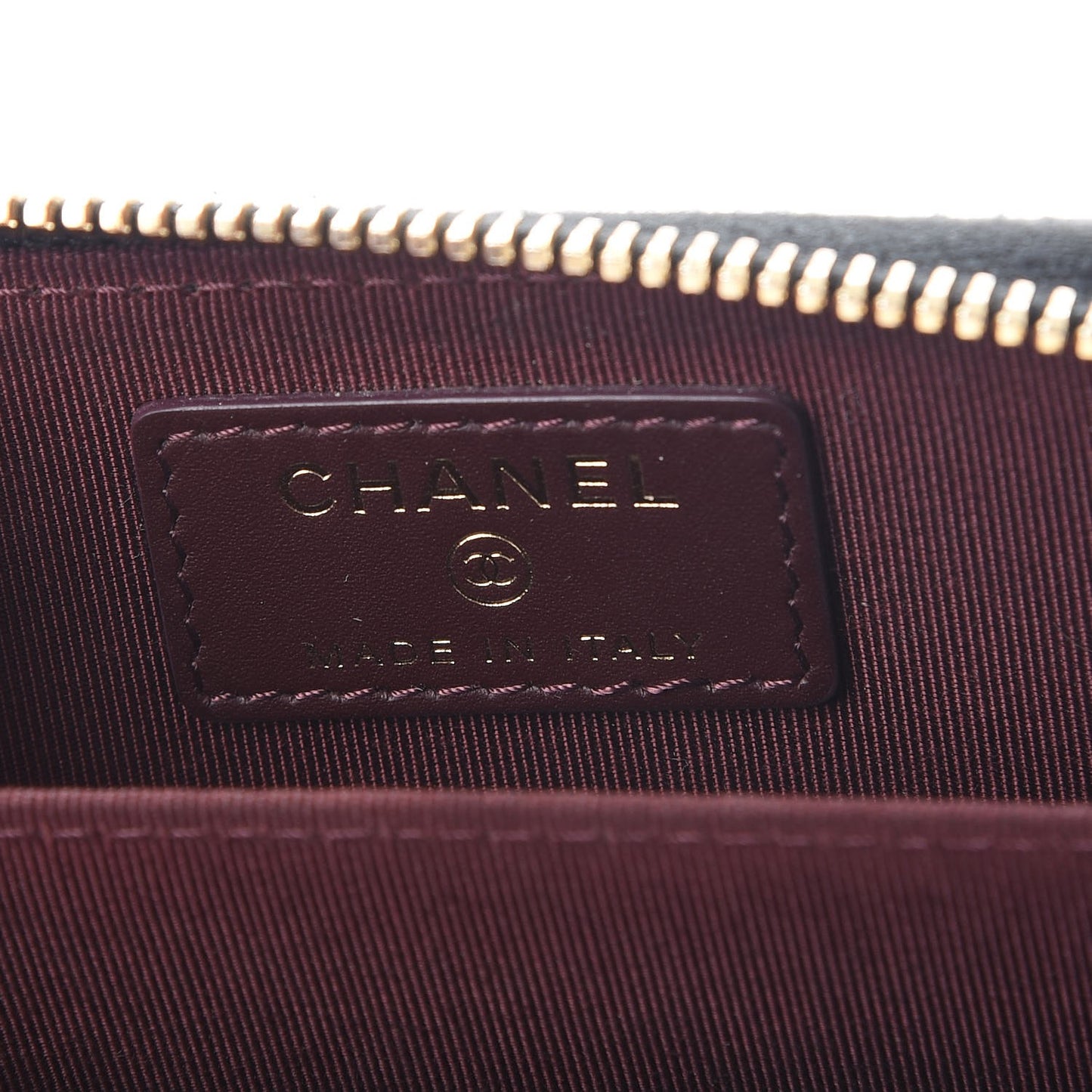 Caviar Quilted Zip Coin Purse Black