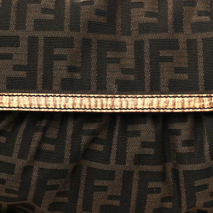 Fendi Zucca Cuoio Lucido Small Chef Shoulder Bag Tobacco Bois de Rose 7 of 9