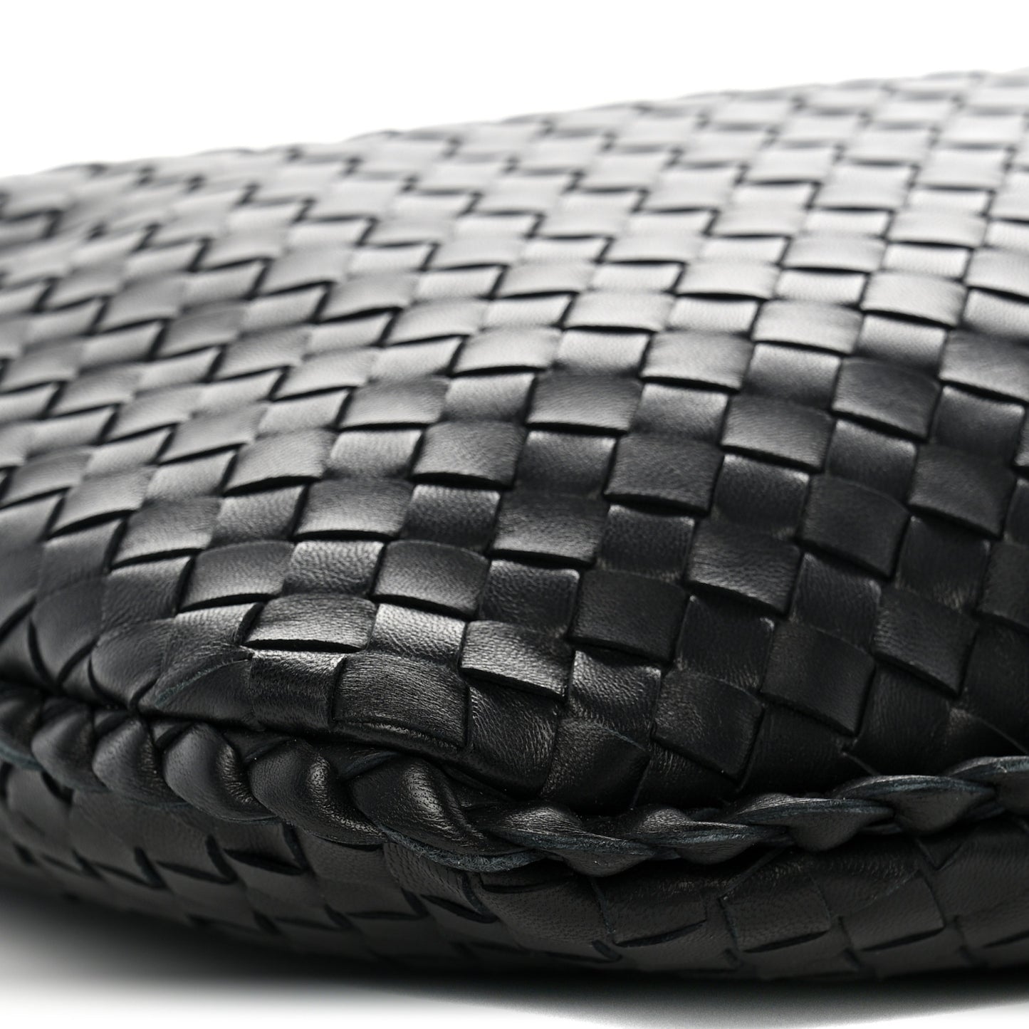 Nappa Intrecciato Medium Veneta Hobo Black