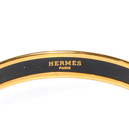 Hermes Enamel Narrow Printed Bracelet 70 Orange 4 of 5
