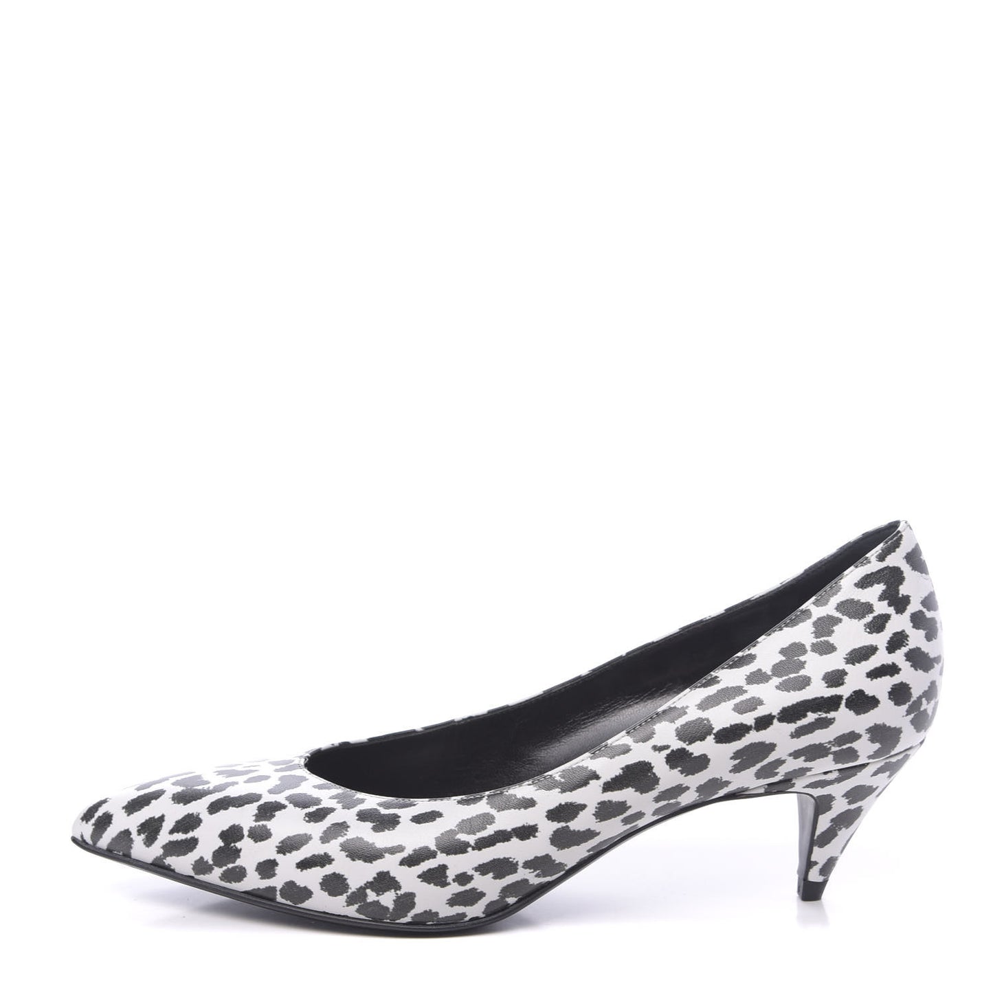 Soft Calfskin Baby Cat Paris 50 Pumps 35.5 Bianco White Black
