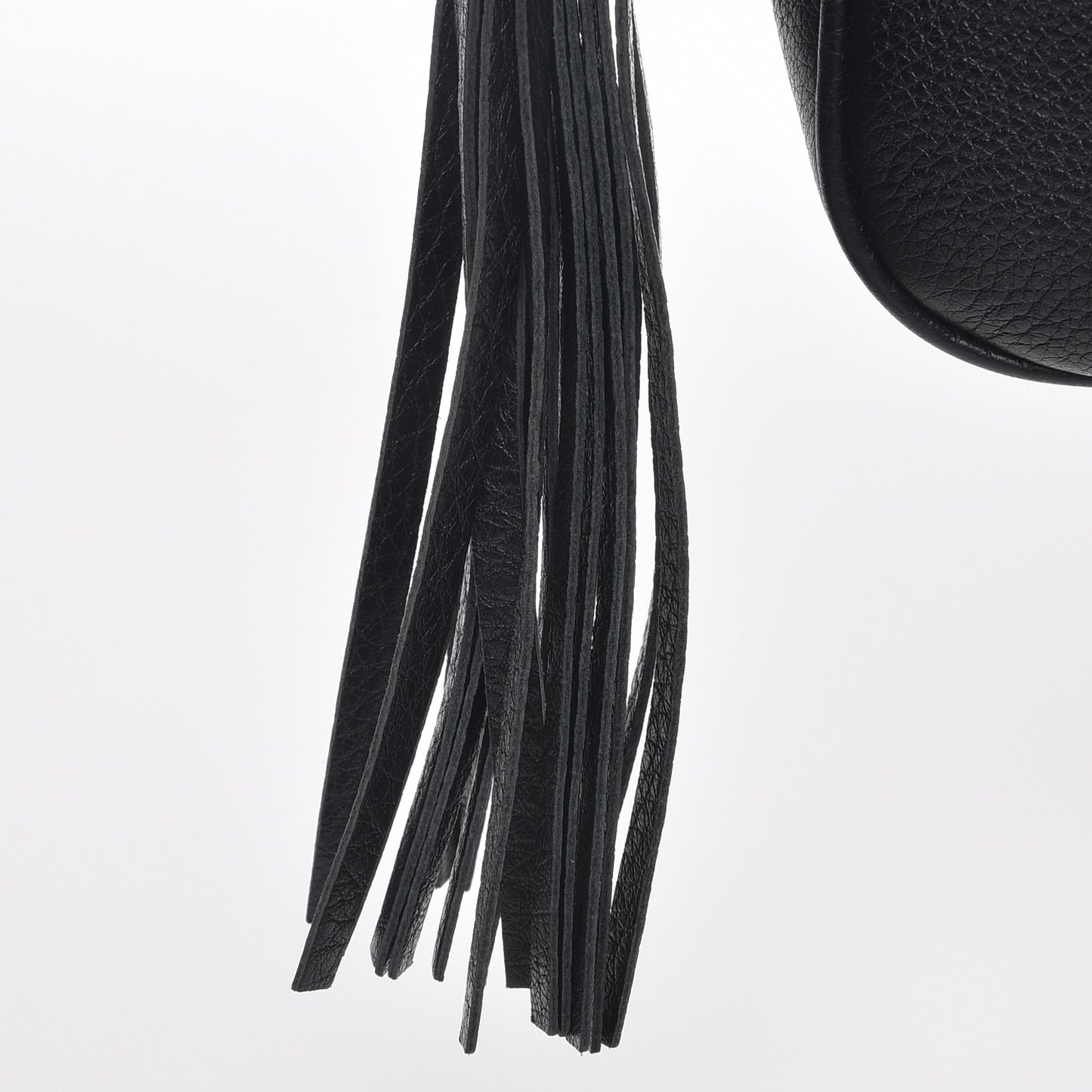 Pebbled Calfskin Small Soho Disco Bag Black