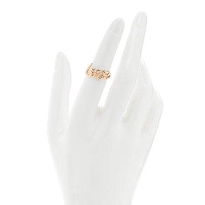 Tiffany 18K Rose Gold Paloma's Graffiti Love Ring 52 6 2 of 4