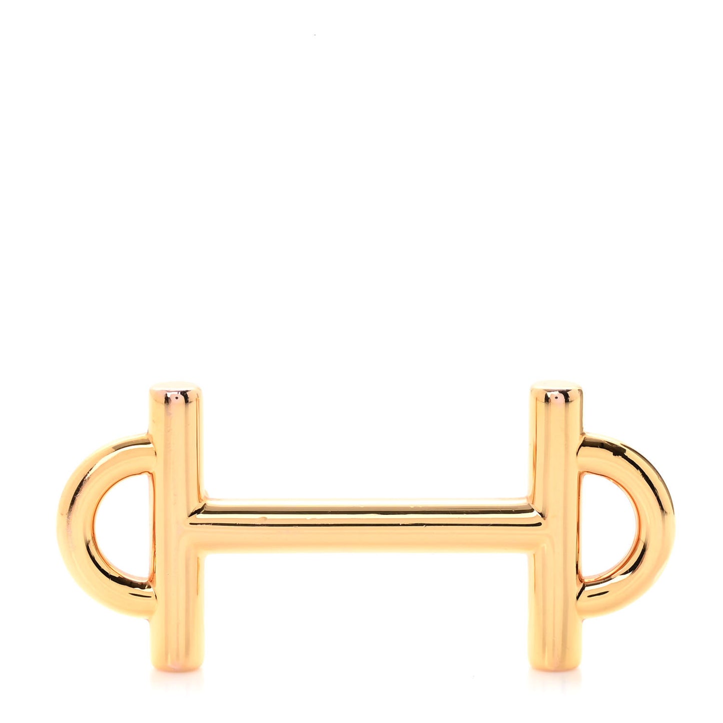 Polished 13mm Gamma Belt Buckle Gold